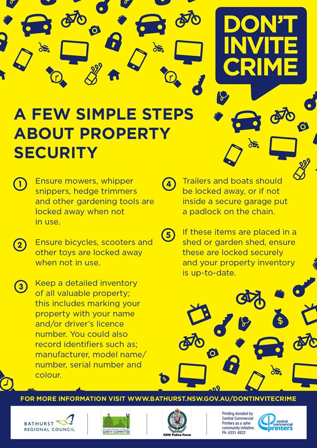 Don't invite Crime Tip Sheet