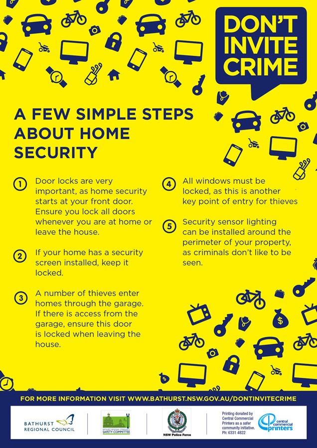 Don't invite Crime Tip Sheet