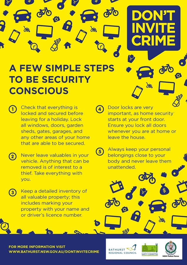 Don't invite Crime Tip Sheet